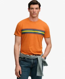 Outdoor Stripe Logo Relaxed T-shirt