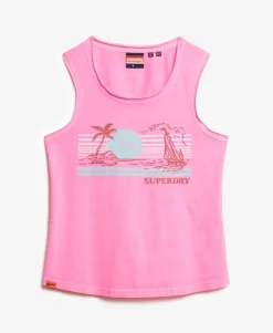 Outdoor Stripe Scoop Neck Tank Top