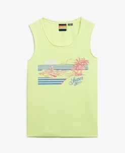 Outdoor Stripe Scoop Neck Tank Top