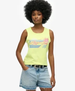 Outdoor Stripe Scoop Neck Tank Top