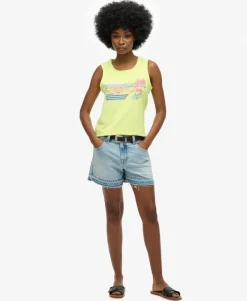Outdoor Stripe Scoop Neck Tank Top