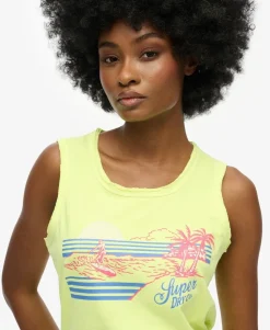 Outdoor Stripe Scoop Neck Tank Top