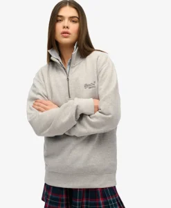 Oversized Essential Logo Half Zip Sweatshirt