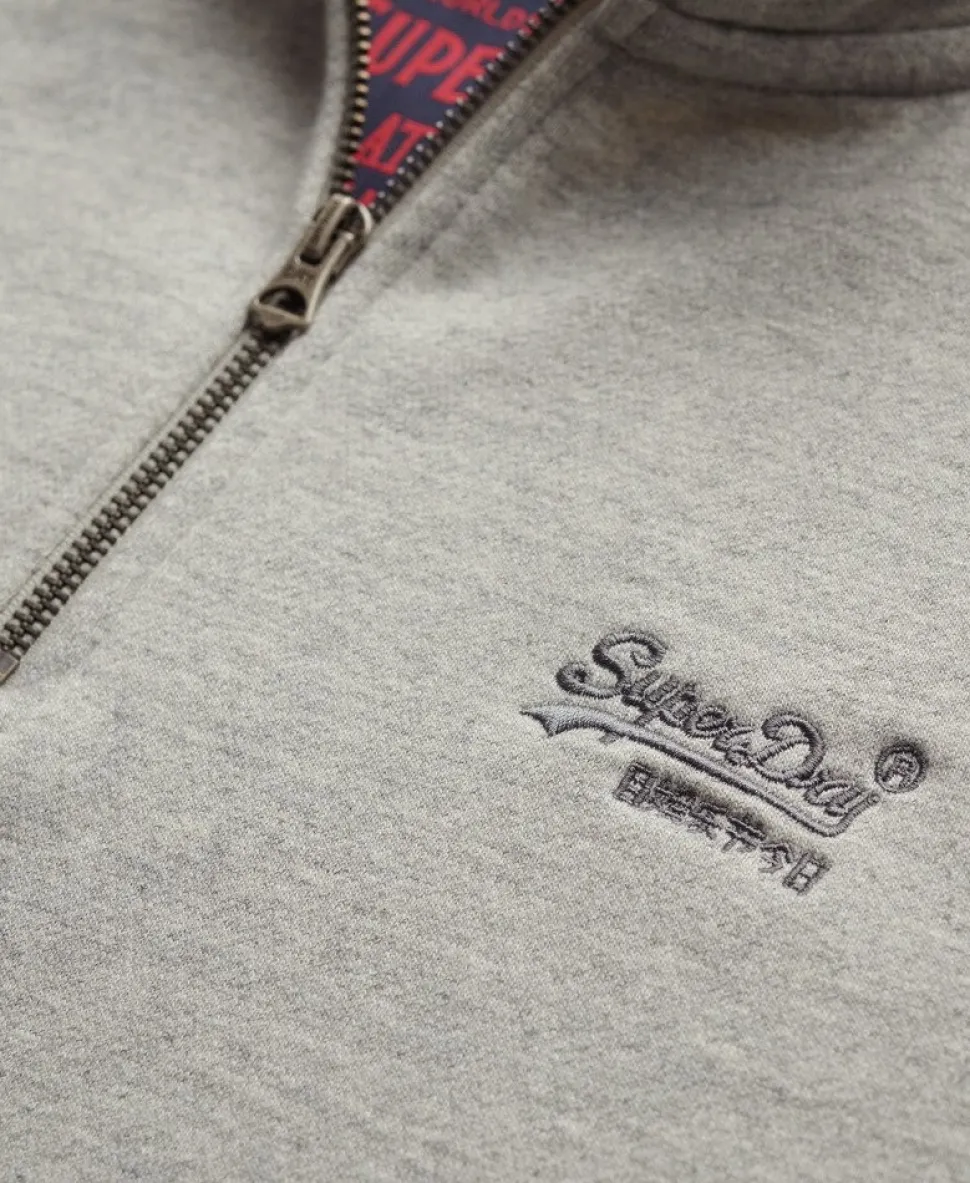 Oversized Essential Logo Half Zip Sweatshirt