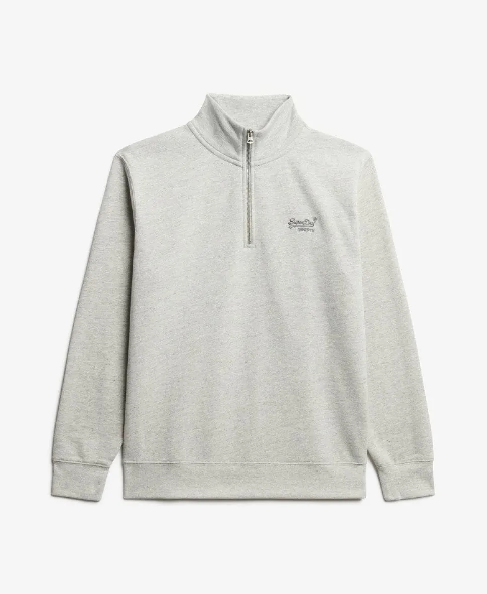 Oversized Essential Logo Half Zip Sweatshirt