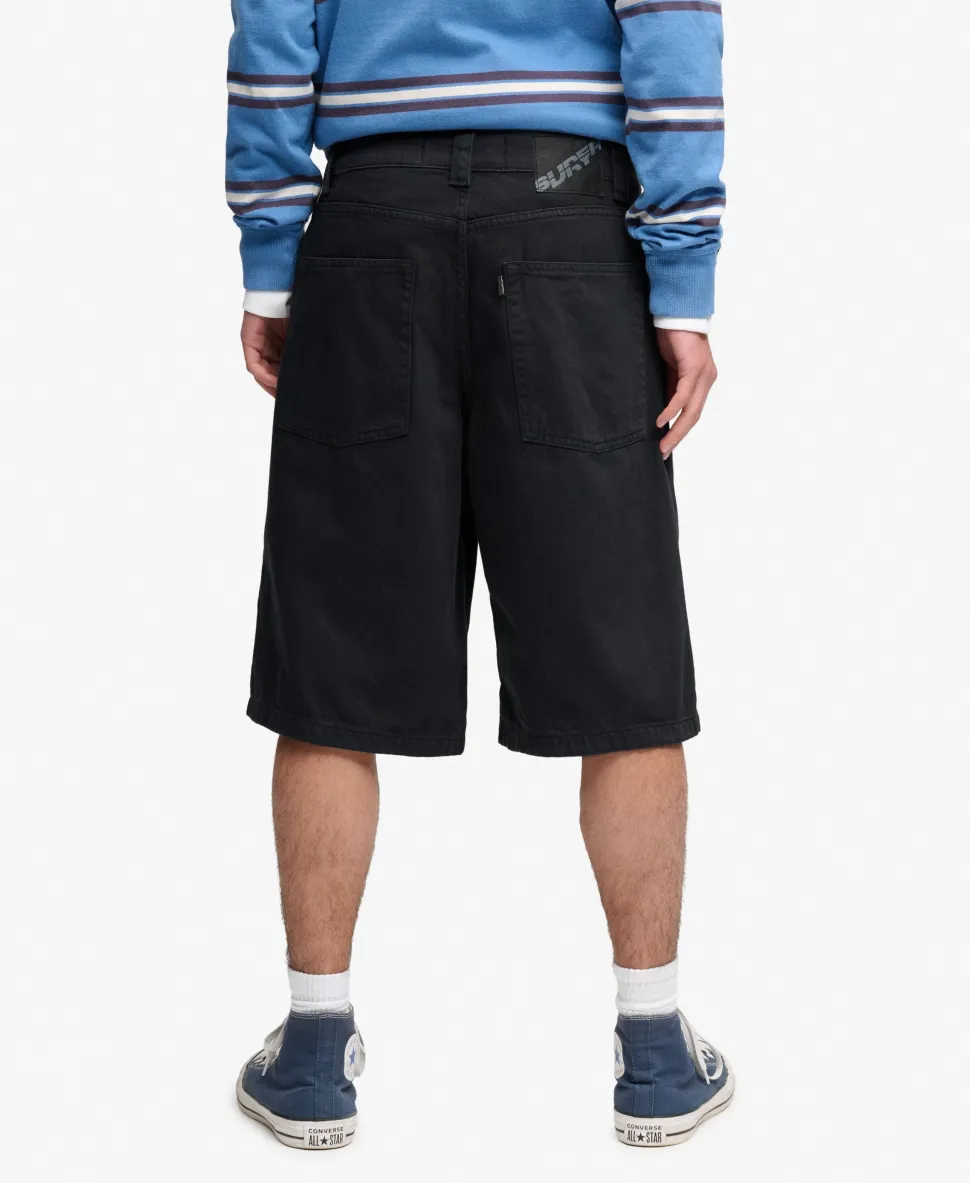 Oversized Five Pocket Twill Shorts