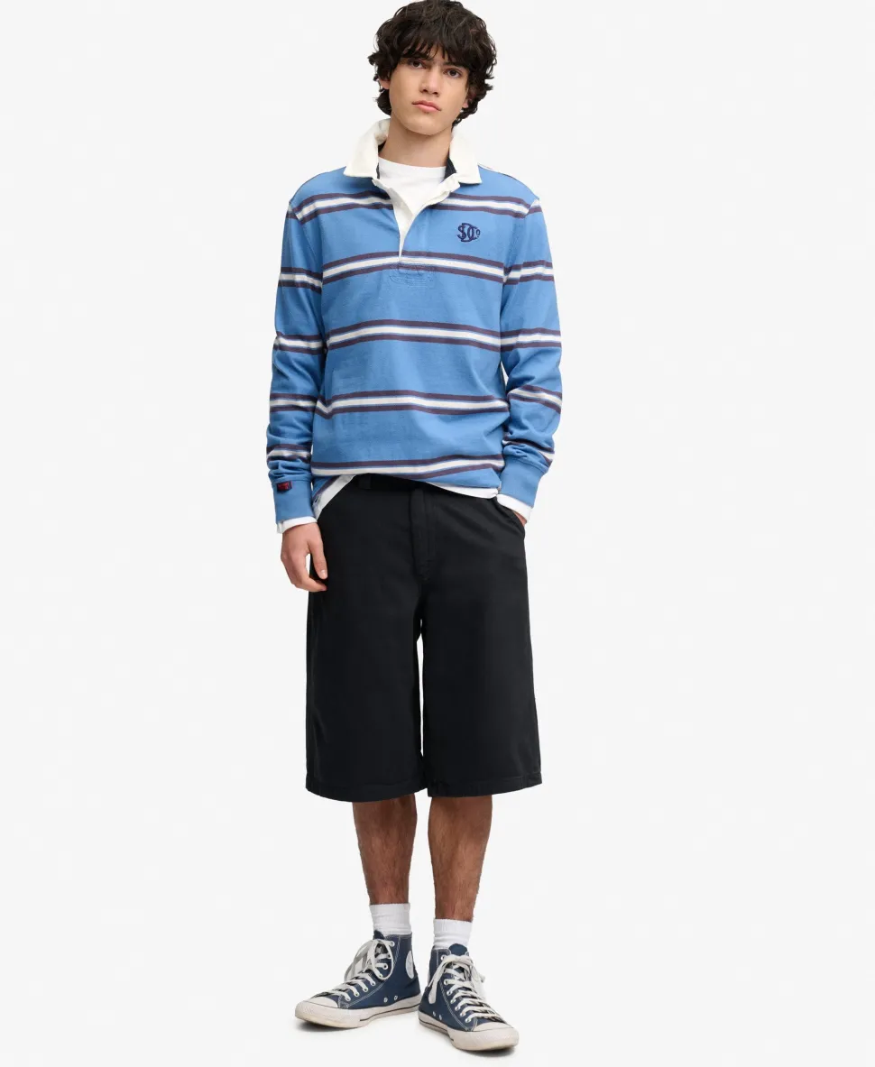 Oversized Five Pocket Twill Shorts