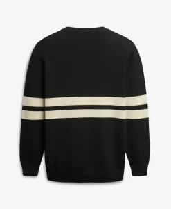 Oversized Striped V-Neck Jumper
