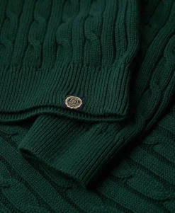 Oversized V Neck Cable Jumper