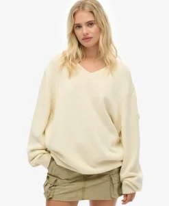 Oversized V Neck Jumper