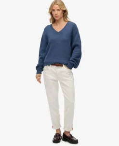 Oversized V Neck Jumper