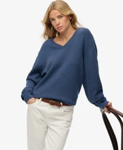 Oversized V Neck Jumper