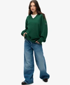Oversized V Neck Jumper