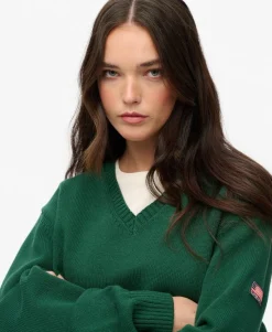 Oversized V Neck Jumper