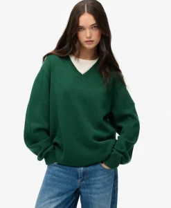 Oversized V Neck Jumper