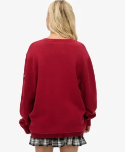 Oversized V Neck Jumper