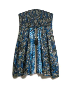 Paisley Print Bandeau Dress