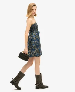 Paisley Print Bandeau Dress