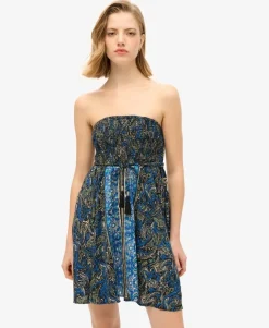 Paisley Print Bandeau Dress