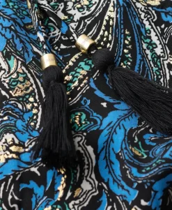 Paisley Print Halter Top