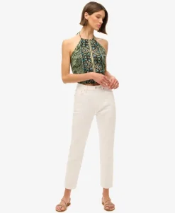 Paisley Print Halter Top