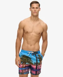 Photographic 17-inch Recycled Swim Shorts