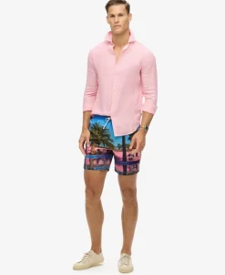 Photographic 17-inch Recycled Swim Shorts