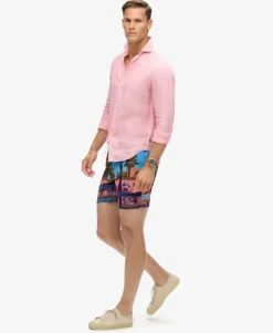 Photographic 17-inch Recycled Swim Shorts