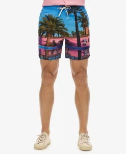 Photographic 17-inch Recycled Swim Shorts