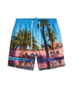 Photographic 17-inch Recycled Swim Shorts