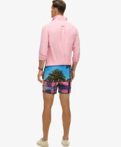Photographic 17-inch Recycled Swim Shorts