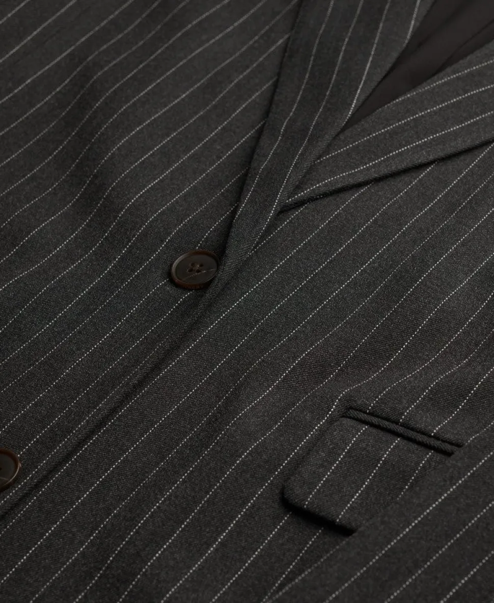 Pinstripe Boyfriend Blazer