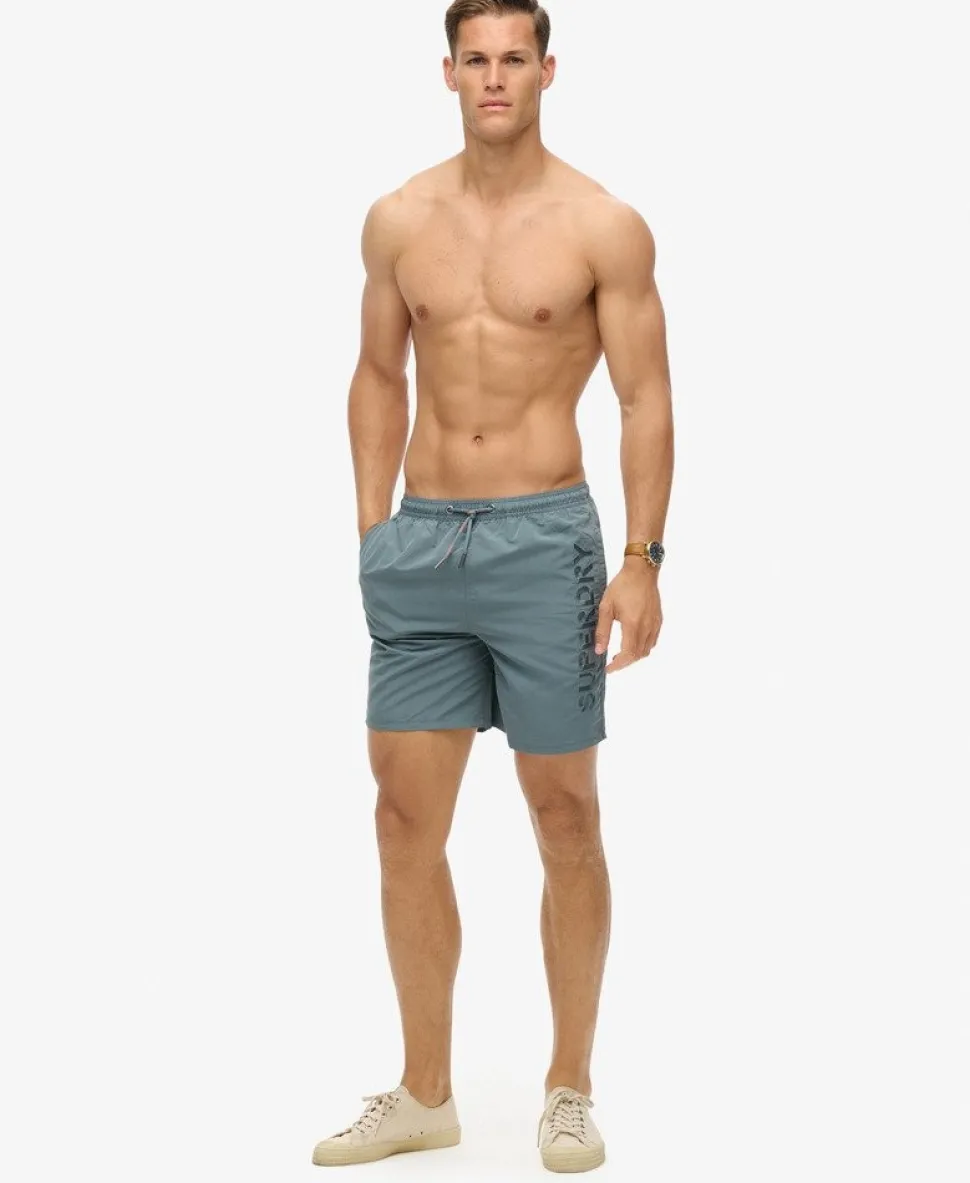 Premium Embroidered 17-inch Swim Shorts