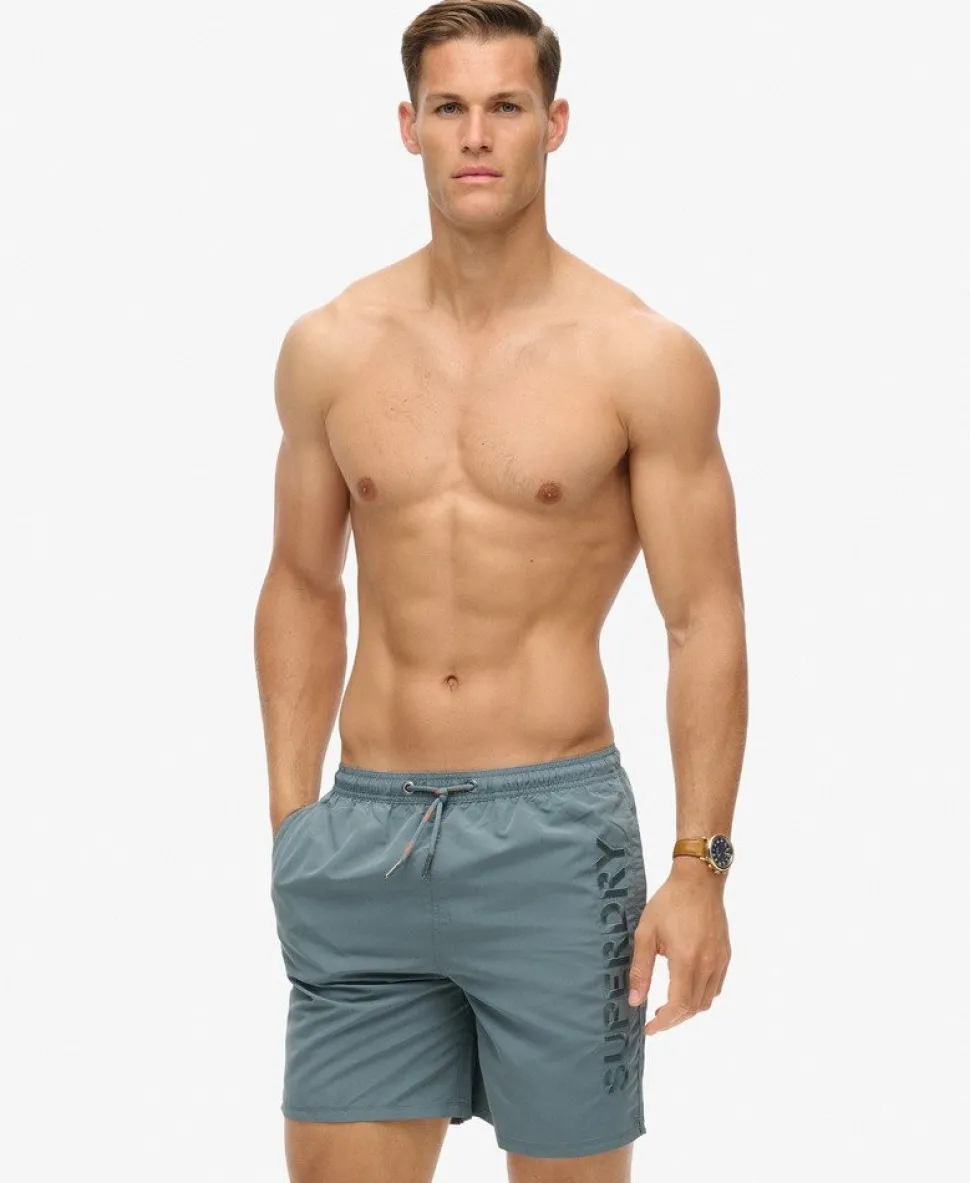 Premium Embroidered 17-inch Swim Shorts