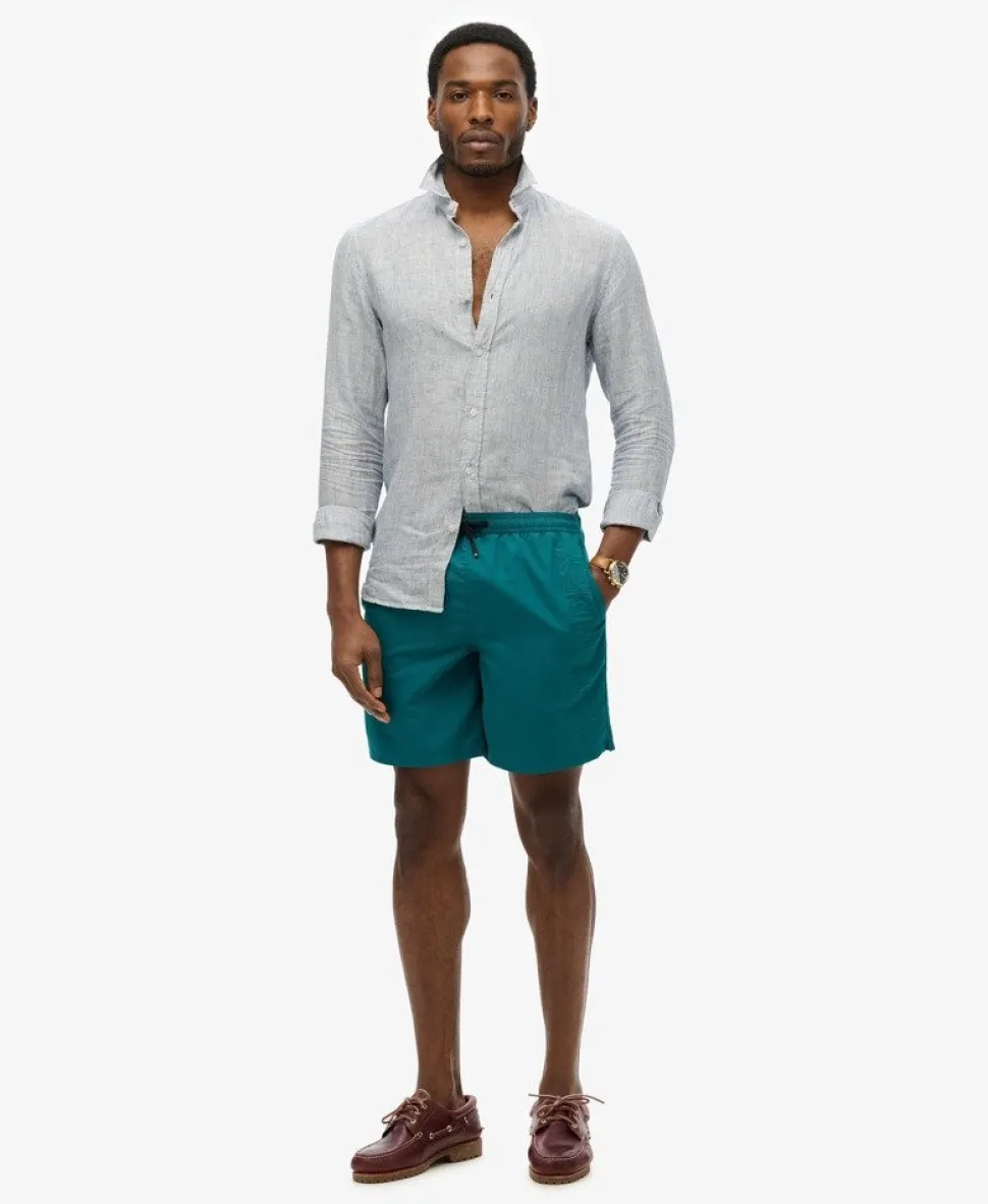 Premium Embroidered 17-inch Swim Shorts