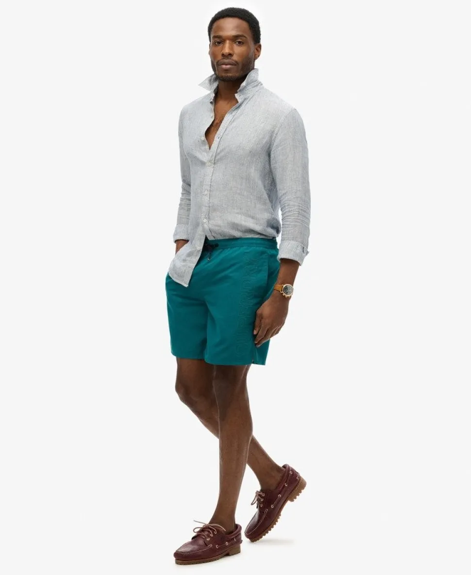 Premium Embroidered 17-inch Swim Shorts