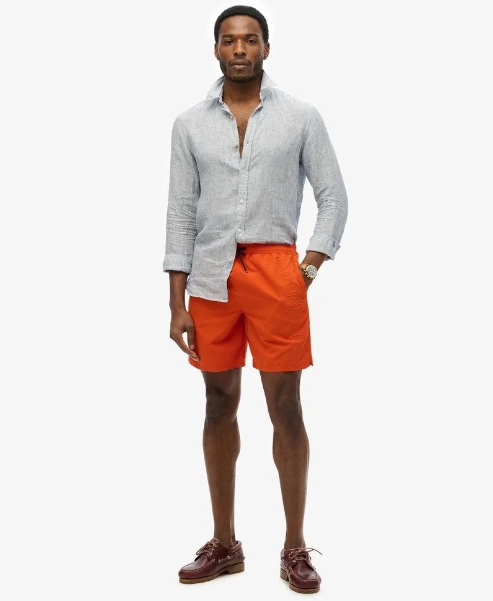 Premium Embroidered 17-inch Swim Shorts