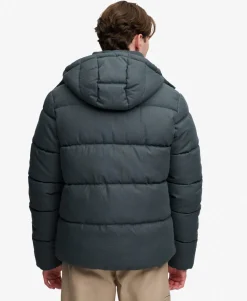 Premium Hooded Check Puffer Jacket