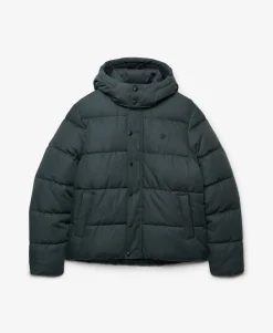Premium Hooded Check Puffer Jacket