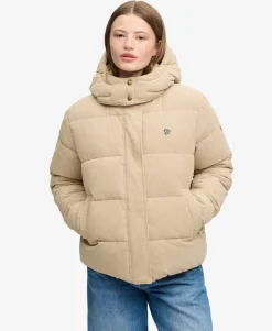 Premium Hooded Cord Puffer Jacket