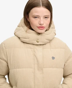 Premium Hooded Cord Puffer Jacket