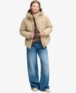 Premium Hooded Cord Puffer Jacket