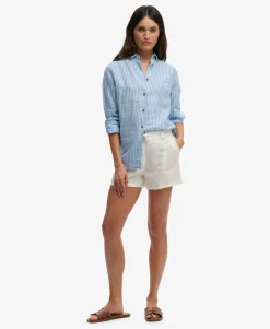 Premium Linen Button Down Slim Shirt