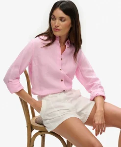 Premium Linen Button Down Slim Shirt