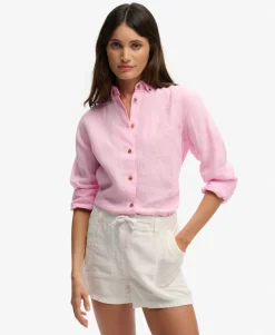 Premium Linen Button Down Slim Shirt