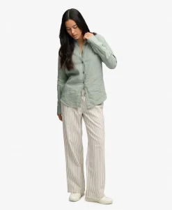 Premium Linen Button Down Slim Shirt