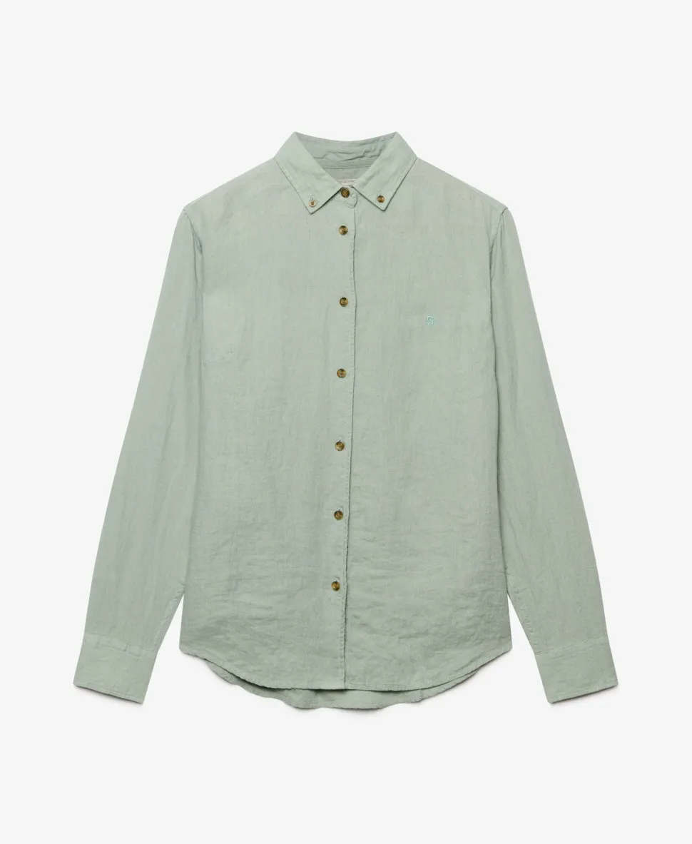 Premium Linen Button Down Slim Shirt