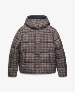 Premium Printed Check Puffer Jacket