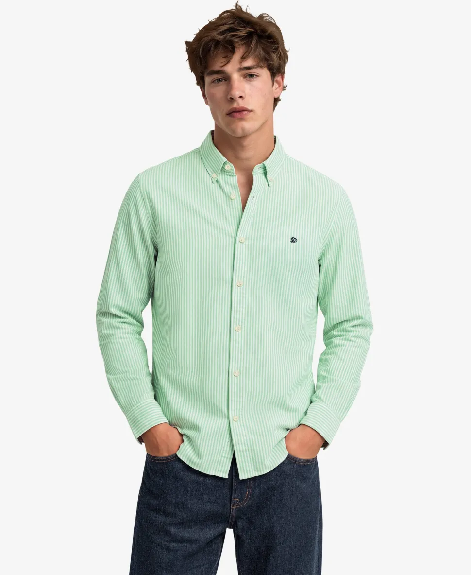 Preppy Oxford Long Sleeve Shirt