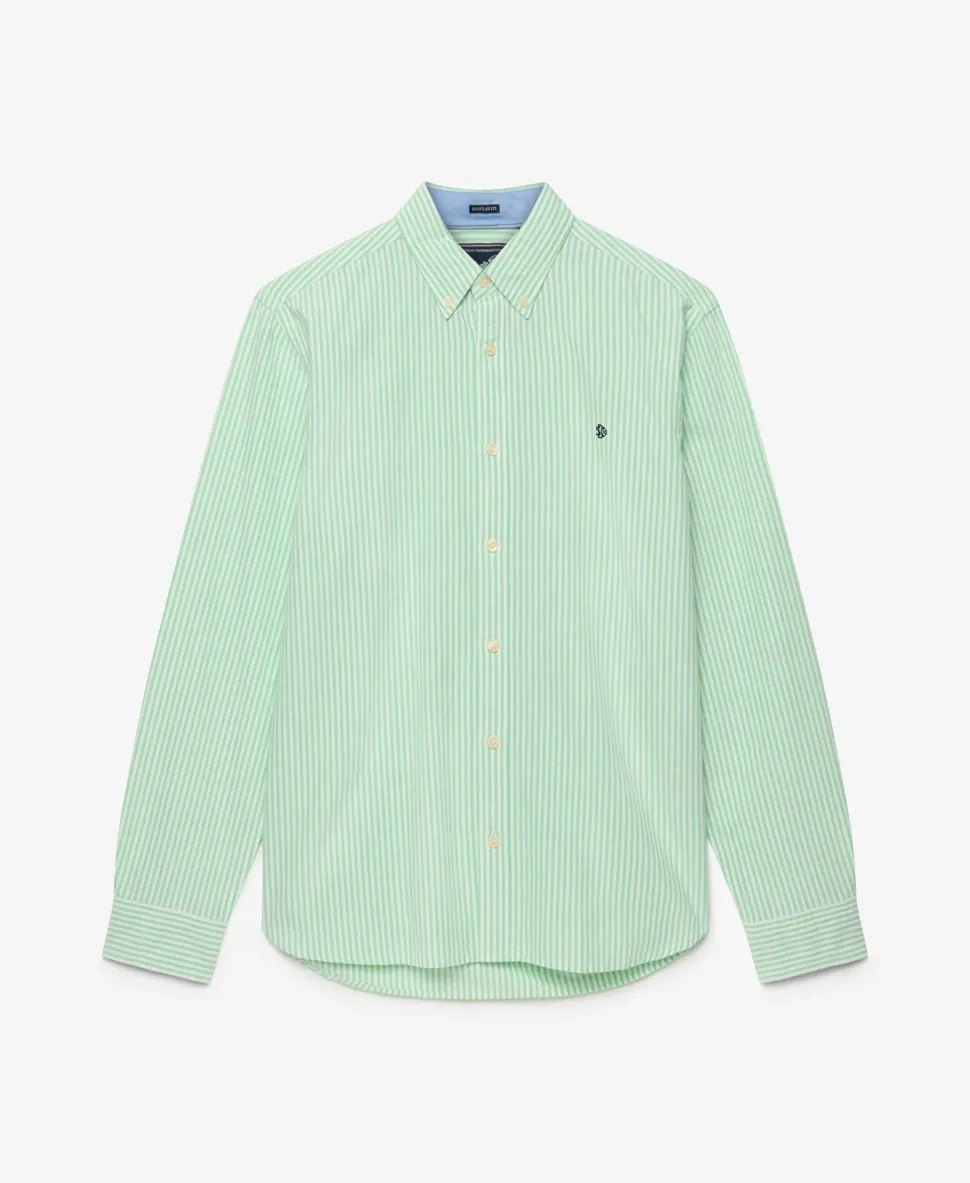 Preppy Oxford Long Sleeve Shirt